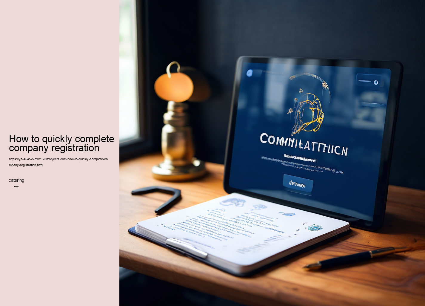 How to quickly complete company registration